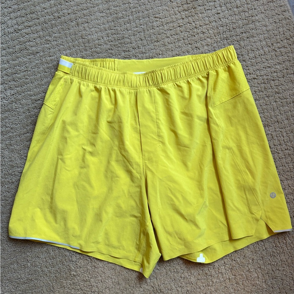 Lululemon-Yellow Men's  Shorts